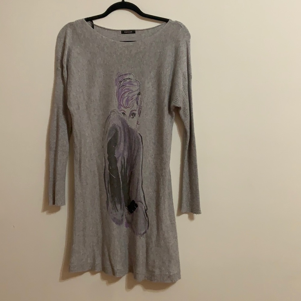 Morgan Cashmere dress gray S